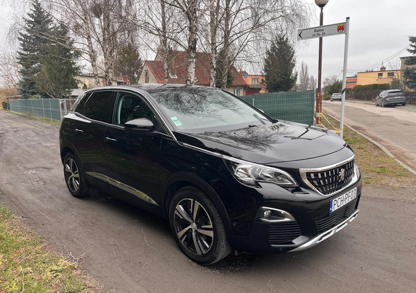 Peugeot 3008 cena 77900 przebieg: 45450, rok produkcji 2018 z Chodzież małe 301